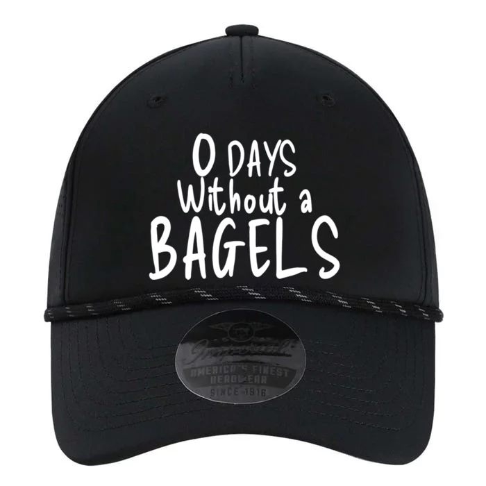 Bagel Lovers Zero Days Without Bagels Funny Baking Gift Performance The Dyno Cap