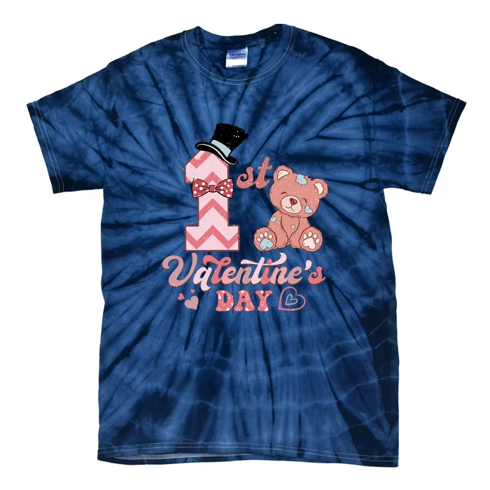 Bear My 1st Valentine's Day Gift For Boy Tie-Dye T-Shirt