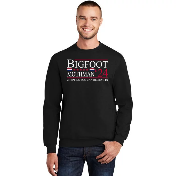 Bigfoot Mothman 2024 President Election Funny Vote Bigfoot Sweatshirt