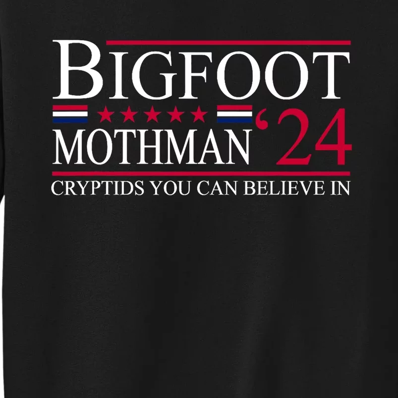 Bigfoot Mothman 2024 President Election Funny Vote Bigfoot Sweatshirt