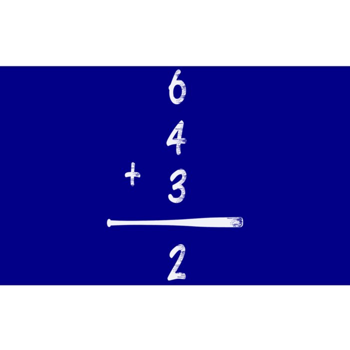 Baseball Math 6 4 3 2 Double Play Cute Gift Softball Game Gift Bumper Sticker