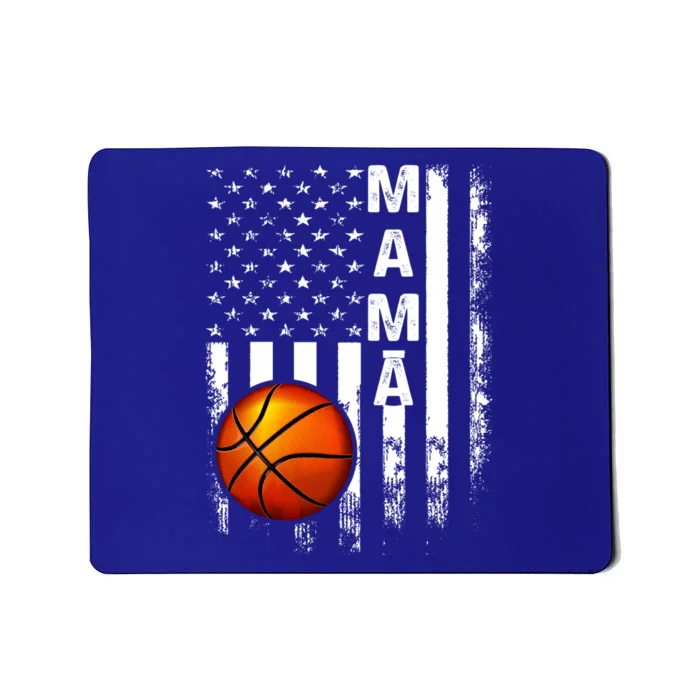 Basketball Mama American Flag Vintage Christmas Xmas Gift Mousepad