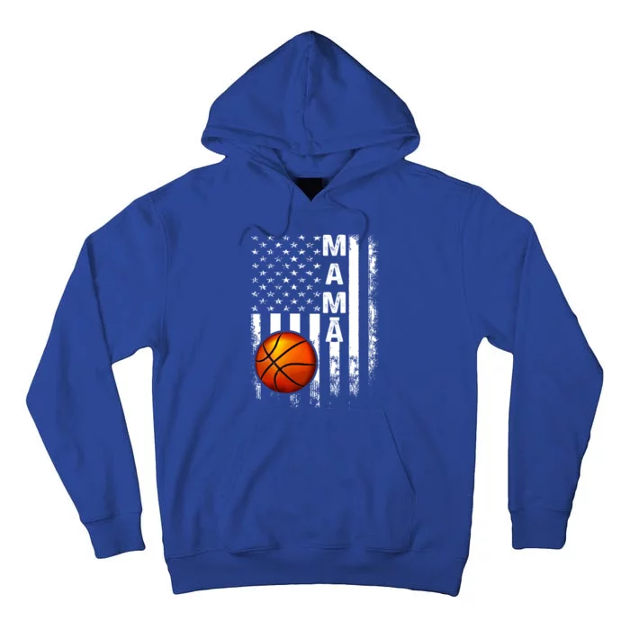 Basketball Mama American Flag Vintage Christmas Xmas Gift Tall Hoodie