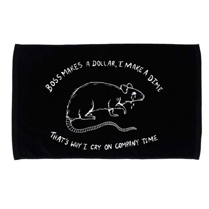 Boss Makes A Dollar I Make A Dime. Light Microfiber Hand Towel