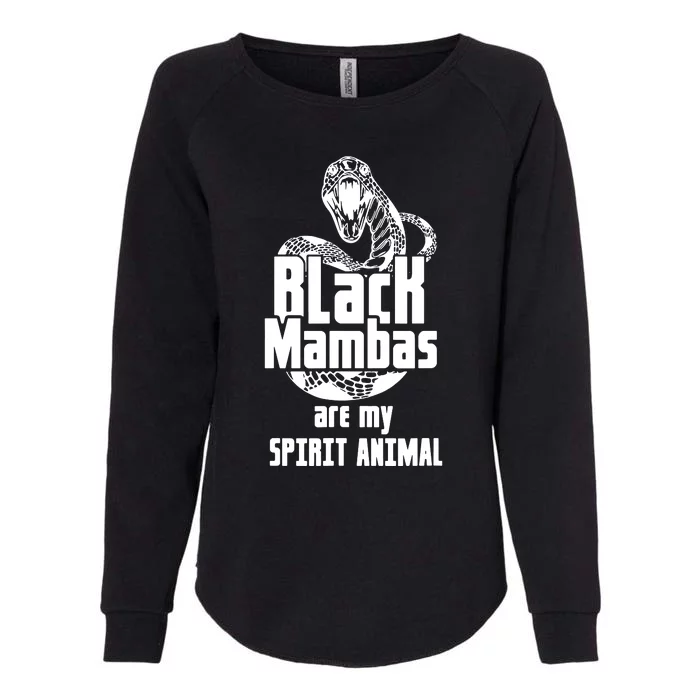 Black Mambas Are My Spirit Animal Womens California Wash Sweatshirt