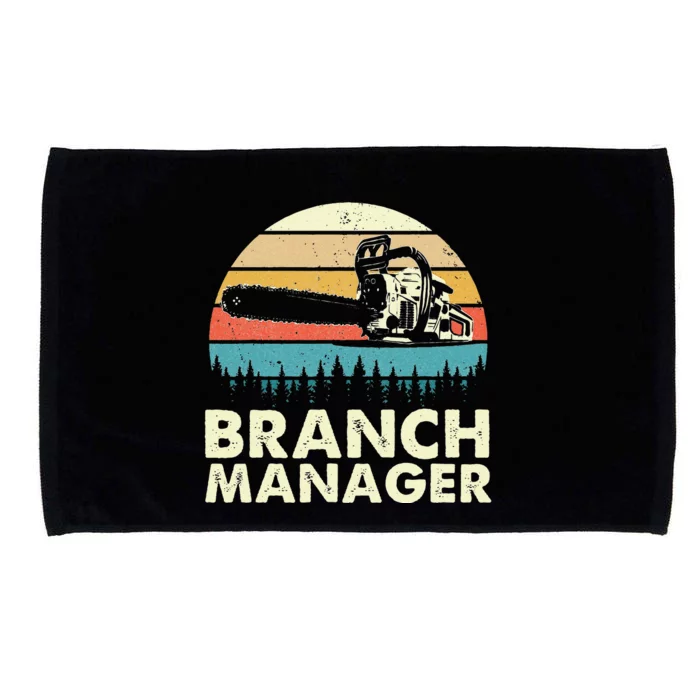 Branch Manager Arborist Tree Surgeon Lumberjack Logger Microfiber Hand Towel