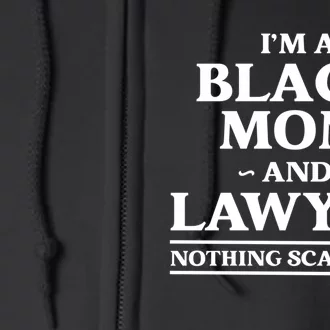 Black Mom And Lawyer African American Attorney Gift Full Zip Hoodie