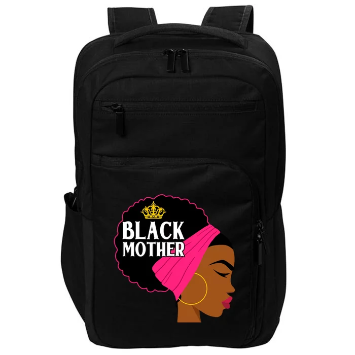 Black Mother Afro Mom Juneteenth Mother's Day Black Queen Great Gift Impact Tech Backpack