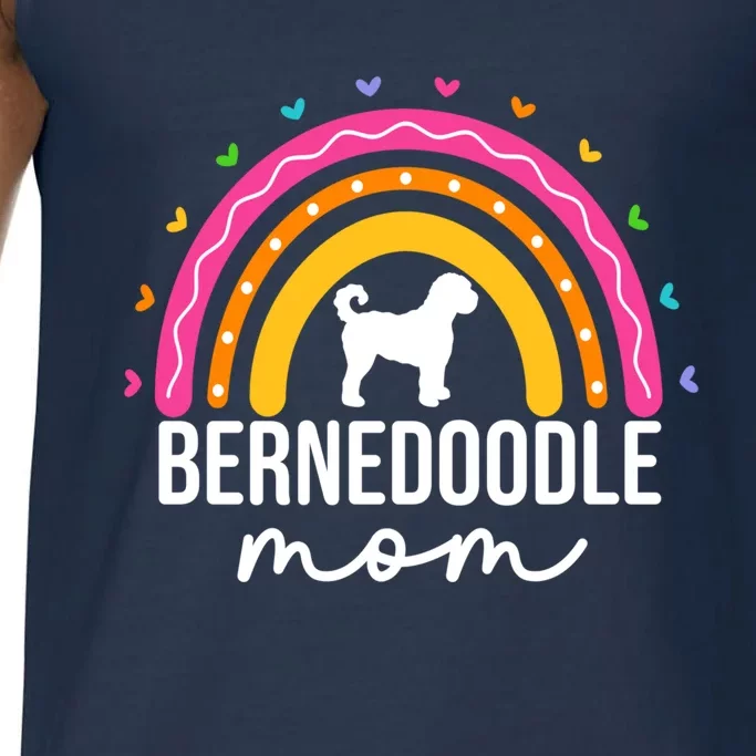 Bernedoodle Mom Adults Bernedoodle Dog Mom Rainbow Great Gift Comfort Colors® Tank Top