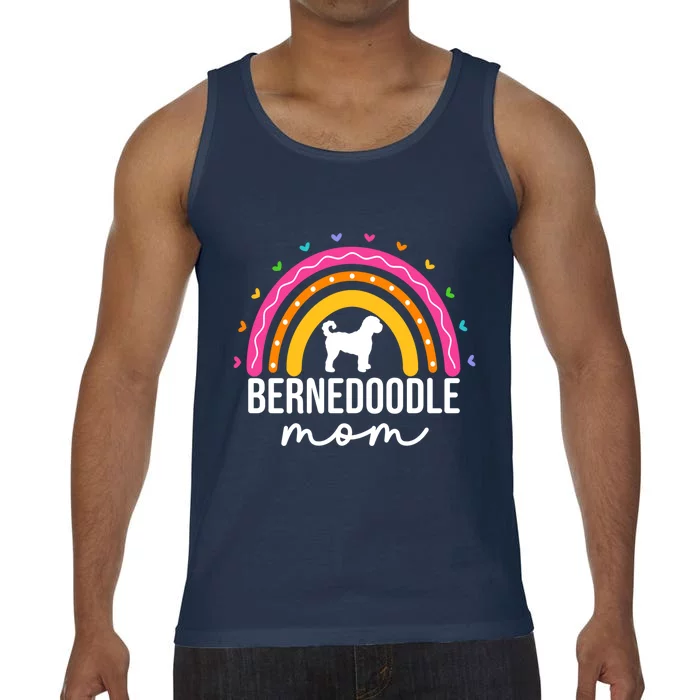 Bernedoodle Mom Adults Bernedoodle Dog Mom Rainbow Great Gift Comfort Colors® Tank Top