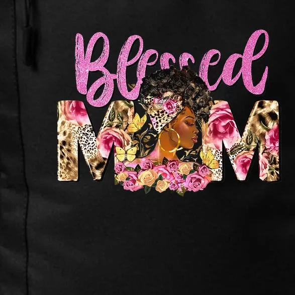 Blessed Mom Afro Woman Black Woman Floral Mom Mothers Day Daily Commute Backpack