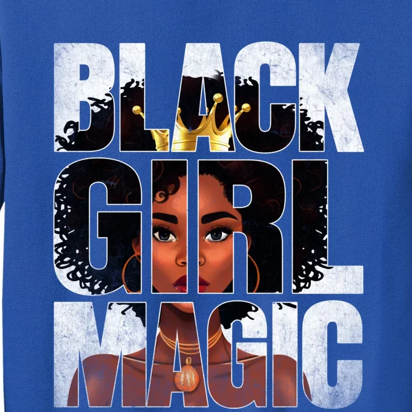 Black Magic Afro Juneteenth African American Gift Tall Sweatshirt