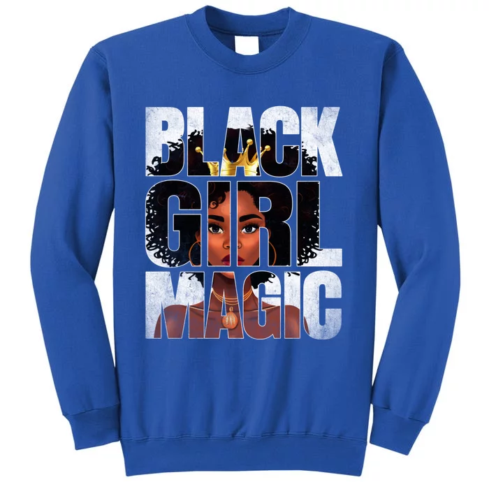 Black Magic Afro Juneteenth African American Gift Tall Sweatshirt