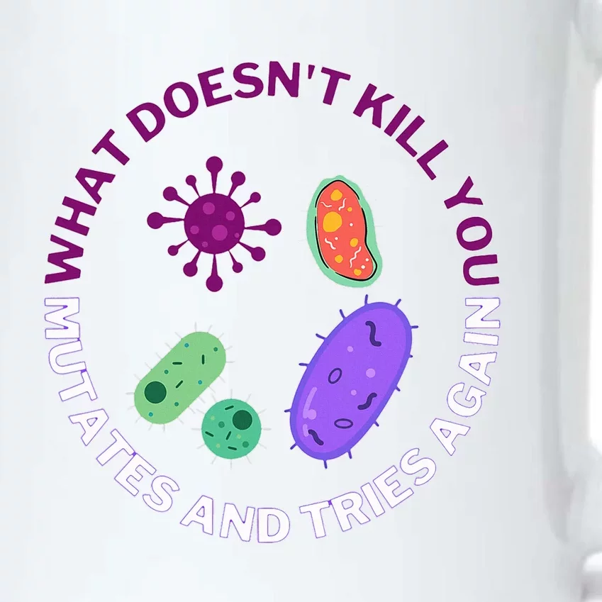 bacteria mutates and tries again funny science microbiology Black Color Changing Mug