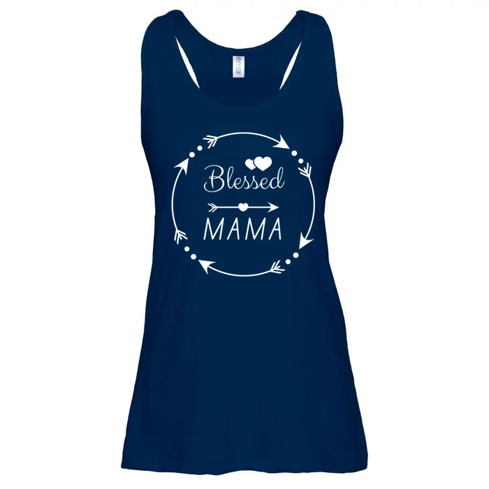 Blessed Mama Arrow Heart Ladies Essential Flowy Tank