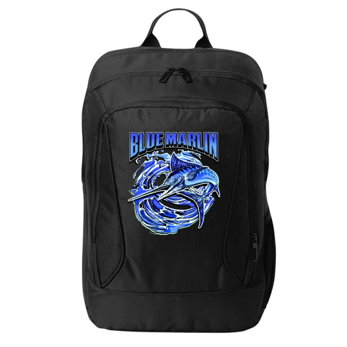 Blue Marlin Action Shot Fishing City Backpack