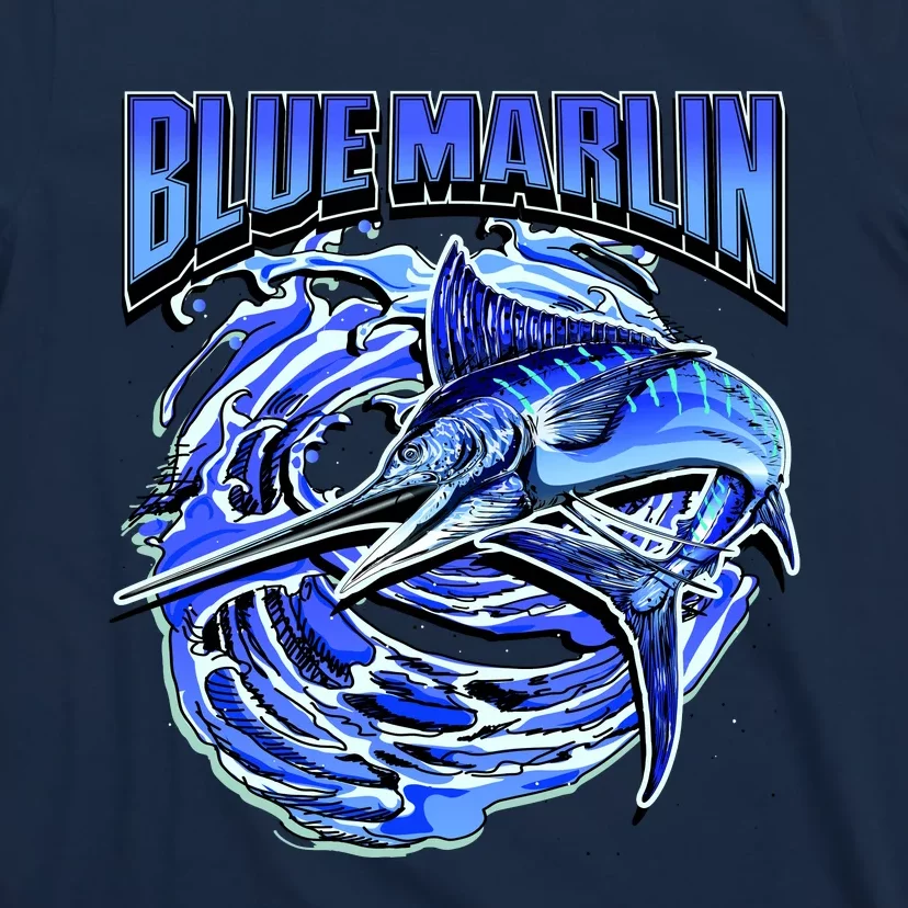 Blue Marlin Action Shot Fishing T-Shirt