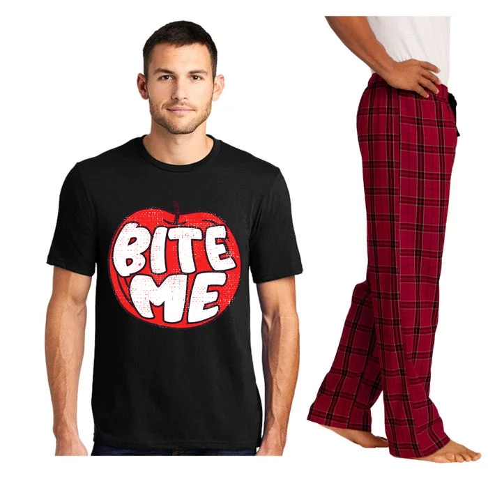 Bite Me Apple Fruit Lover Gift Pajama Set