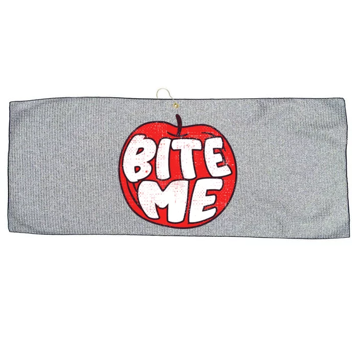 Bite Me Apple Fruit Lover Gift Large Microfiber Waffle Golf Towel