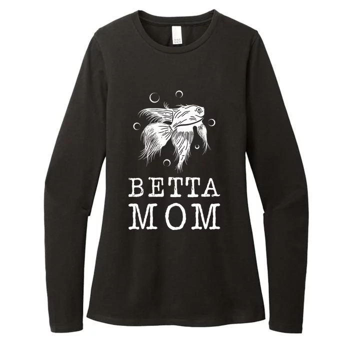 Betta Mom Aquarium Water Fish Breeder Mommy Mother Top Betta Womens CVC Long Sleeve Shirt