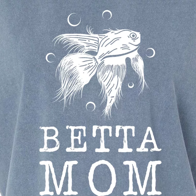 Betta Mom Aquarium Water Fish Breeder Mommy Mother Top Betta Garment-Dyed Women's Muscle Tee