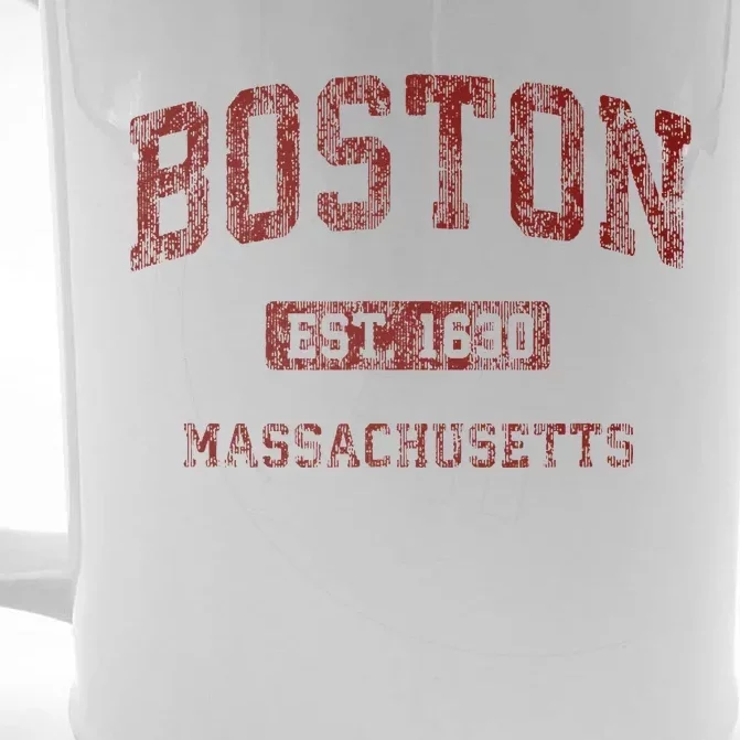 Boston Massachusetts Athletic Throwback Front & Back Beer Stein