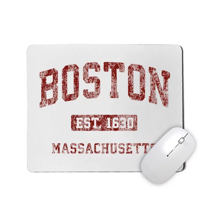 Boston Massachusetts Athletic Throwback Mousepad