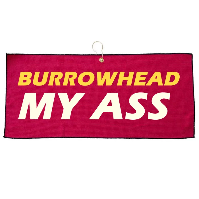 Burrowhead My Ass Design Large Microfiber Waffle Golf Towel