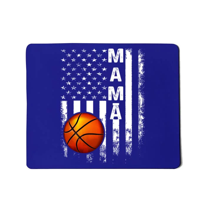 Basketball Mama American Flag Vintage Christmas Xmas Great Gift Mousepad