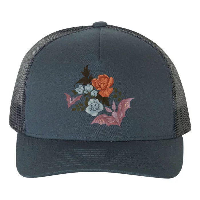 Botanical Moths And Night Flowers Yupoong Adult 5-Panel Trucker Hat