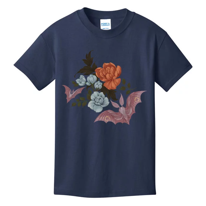 Botanical Moths And Night Flowers Kids T-Shirt