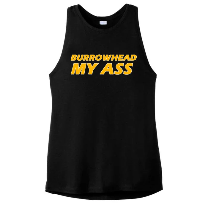 Burrowhead My Ass Shirts Ladies Tri-Blend Wicking Tank