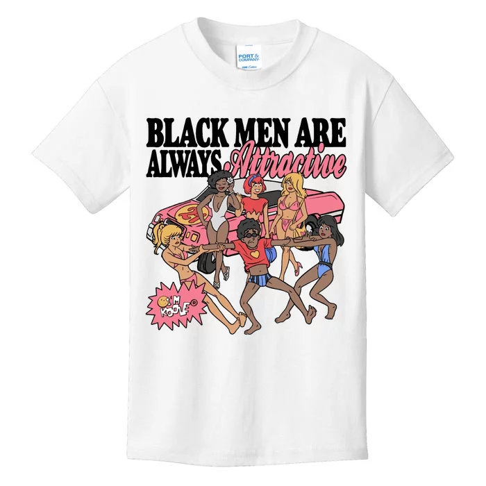 Black Men Are Always Attractive Kids T-Shirt