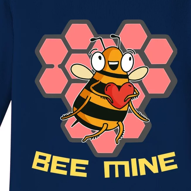 Bee Mine A Valentine's Day Gift For Beekeepers Or Bee Lovers Great Gift Baby Long Sleeve Bodysuit