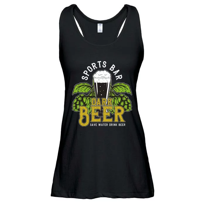 Beer Mug And Hop Ladies Essential Flowy Tank