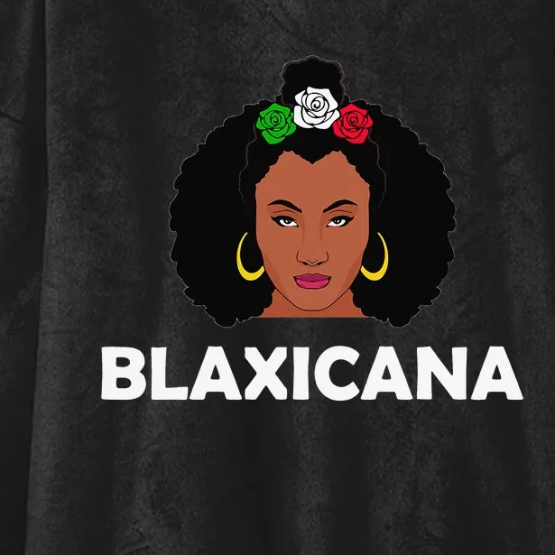 Blaxicana Mexican African American Blaxican Hooded Wearable Blanket