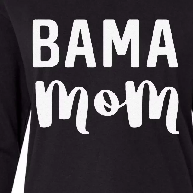 Bama Mom Alabama Gift Mother's Day Football Womens Cotton Relaxed Long Sleeve T-Shirt