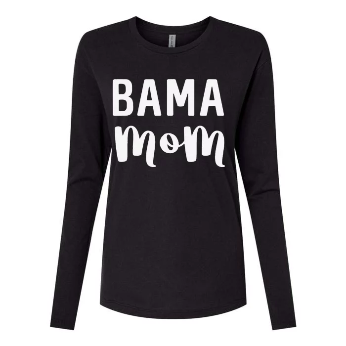 Bama Mom Alabama Gift Mother's Day Football Womens Cotton Relaxed Long Sleeve T-Shirt