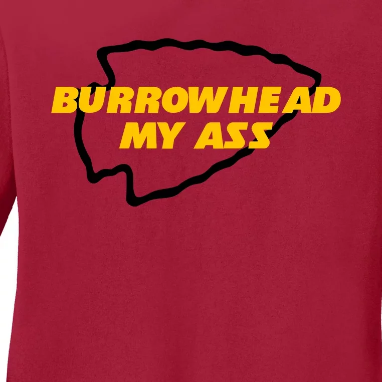 BurrowHead My Ass Funny Meme Ladies Long Sleeve Shirt