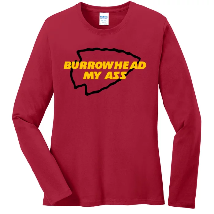 BurrowHead My Ass Funny Meme Ladies Long Sleeve Shirt