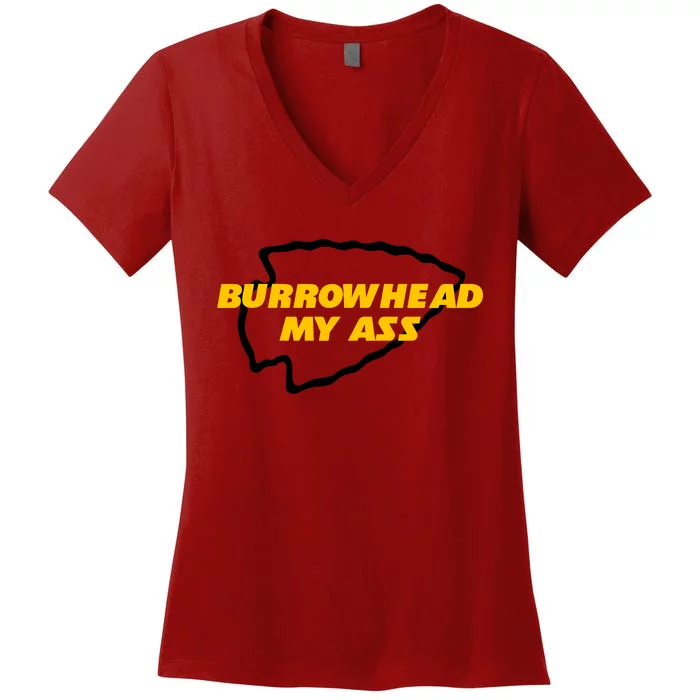 BurrowHead My Ass Funny Meme Women's V-Neck T-Shirt