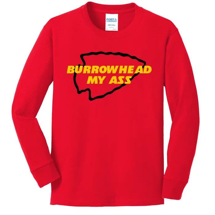 BurrowHead My Ass Funny Meme Kids Long Sleeve Shirt