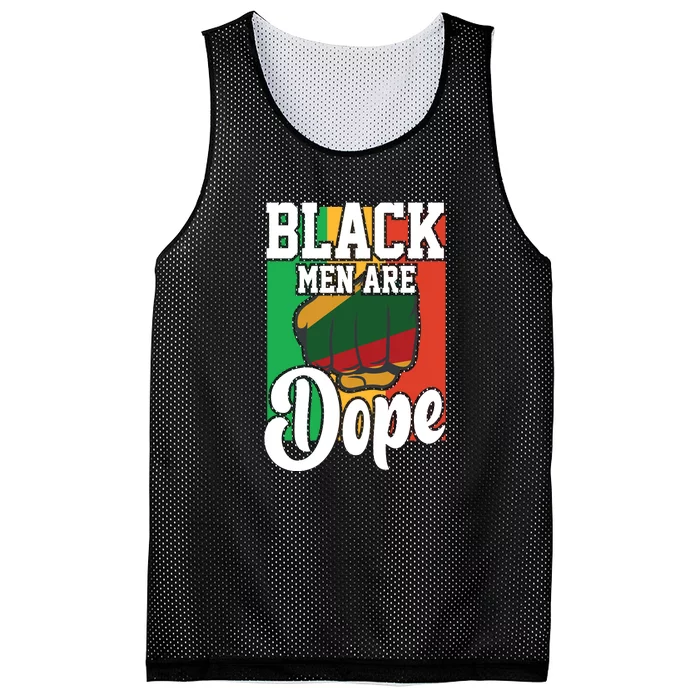 Black Man Are Dope Black History Month Gift Mesh Reversible Basketball Jersey Tank