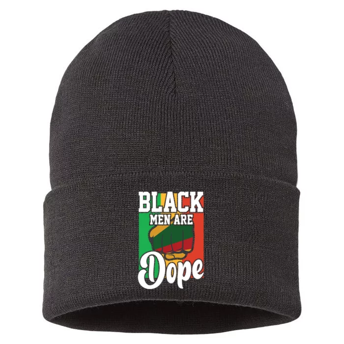 Black Man Are Dope Black History Month Gift Sustainable Knit Beanie