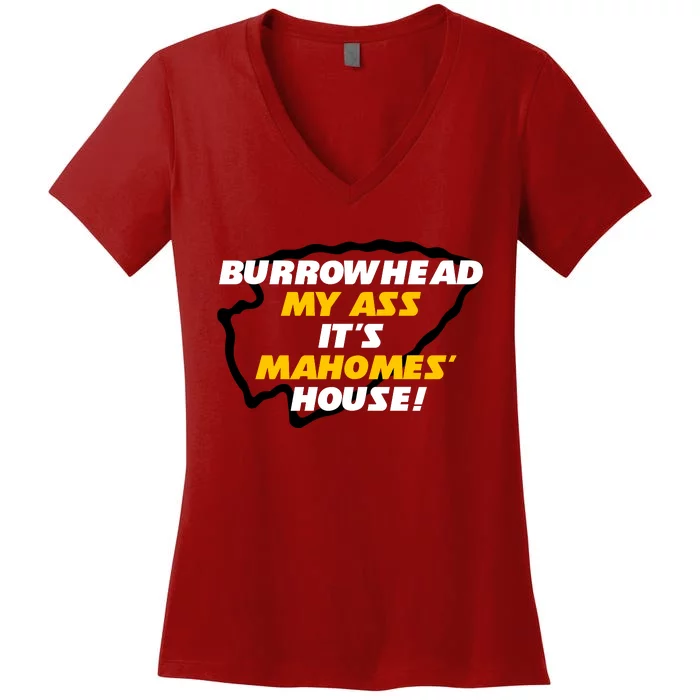 BurrowHead My Ass Funny Meme Women's V-Neck T-Shirt