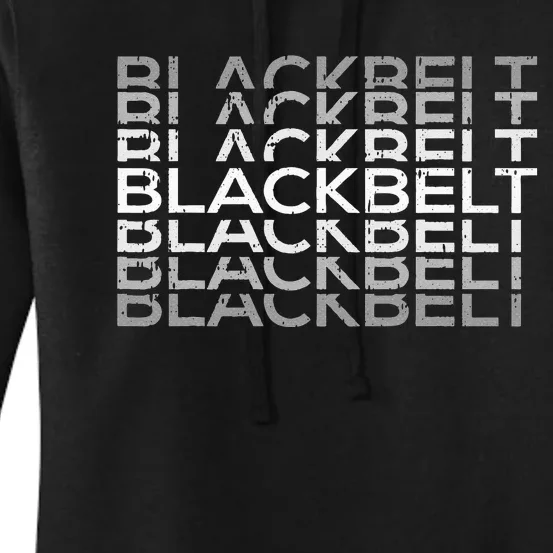 BlackBelt Martial Arts Karate Taekwondo TKD Jiu Jitsu Judo Women's Pullover Hoodie