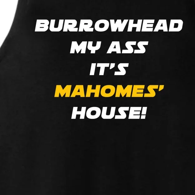 Burrowhead My Ass Funny Football Fan Ladies Tri-Blend Wicking Tank