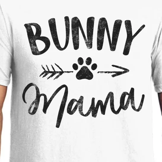 Bunny Mama Animal Lovers Pet Owner Gifts Rabbit Mom Pajama Set