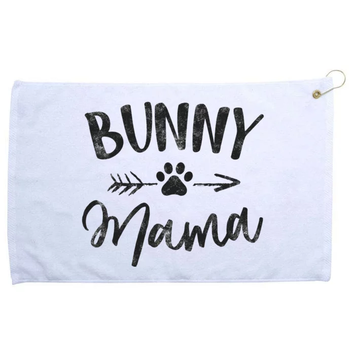 Bunny Mama Animal Lovers Pet Owner Gifts Rabbit Mom Grommeted Golf Towel