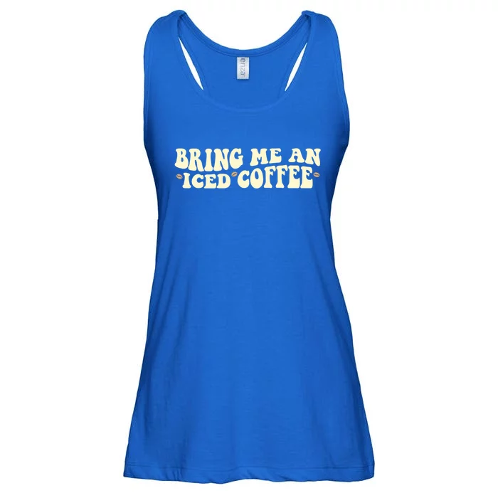 Bring Me An Iced Coffee National Coffee Day Gift Ladies Essential Flowy Tank